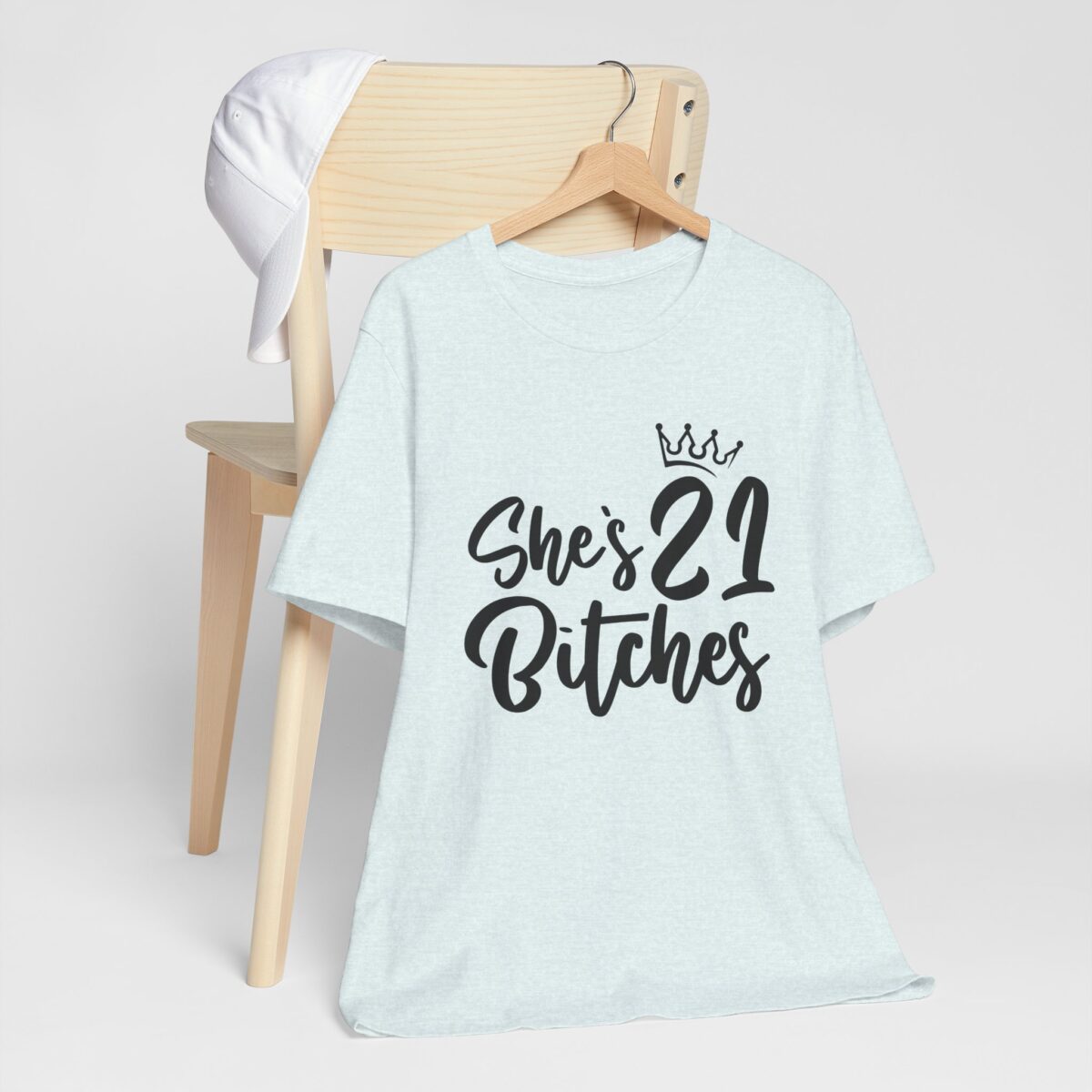 Shes 21 Bitches! Matching Birthday Outfit - Funny Birthday Squad Tee - Image 7