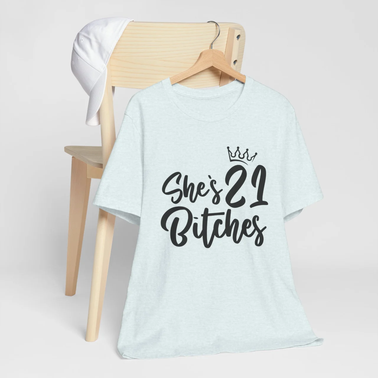 Shes 21 Bitches! Matching Birthday Outfit - Funny Birthday Squad Tee - Image 7