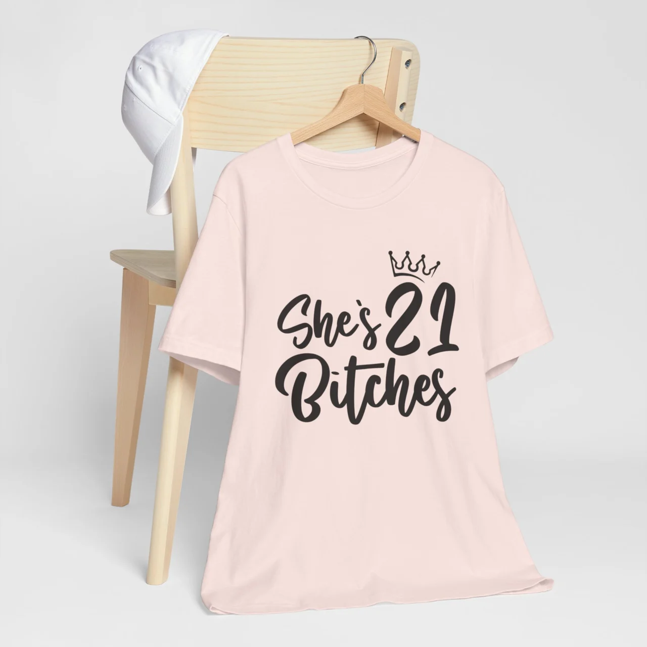 Shes 21 Bitches! Matching Birthday Outfit - Funny Birthday Squad Tee - Image 3