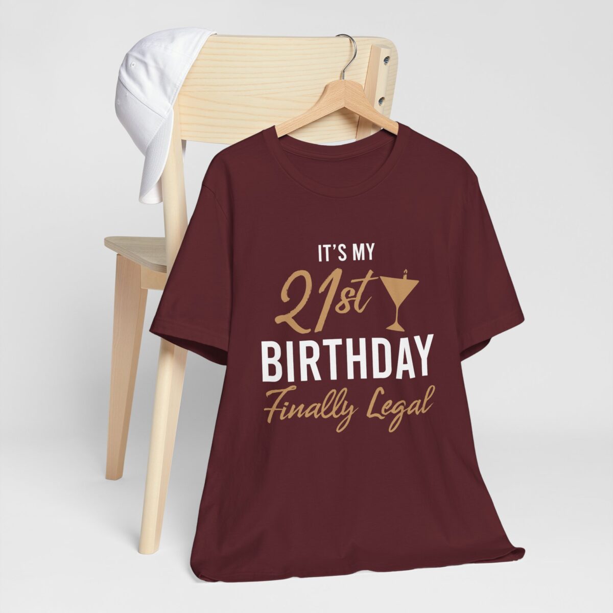Its My 21st Finally Legal! Birthday Celebration Tee - 21st Birthday Party T-shirt - Legal 21 shirt - Image 9