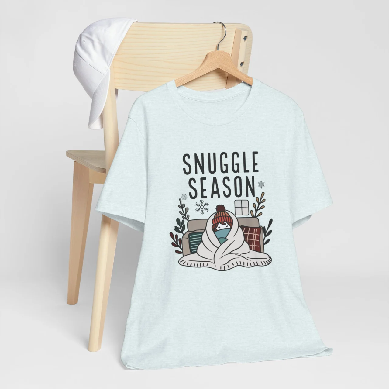 Snuggle Season Unisex Short Sleeve Tee - Cozy Winter Apparel - Image 9
