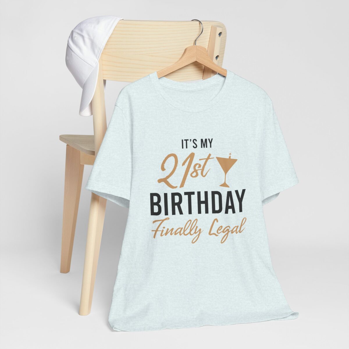 Its My 21st Finally Legal! Birthday Celebration Tee - 21st Birthday Party T-shirt - Legal 21 shirt - Image 5