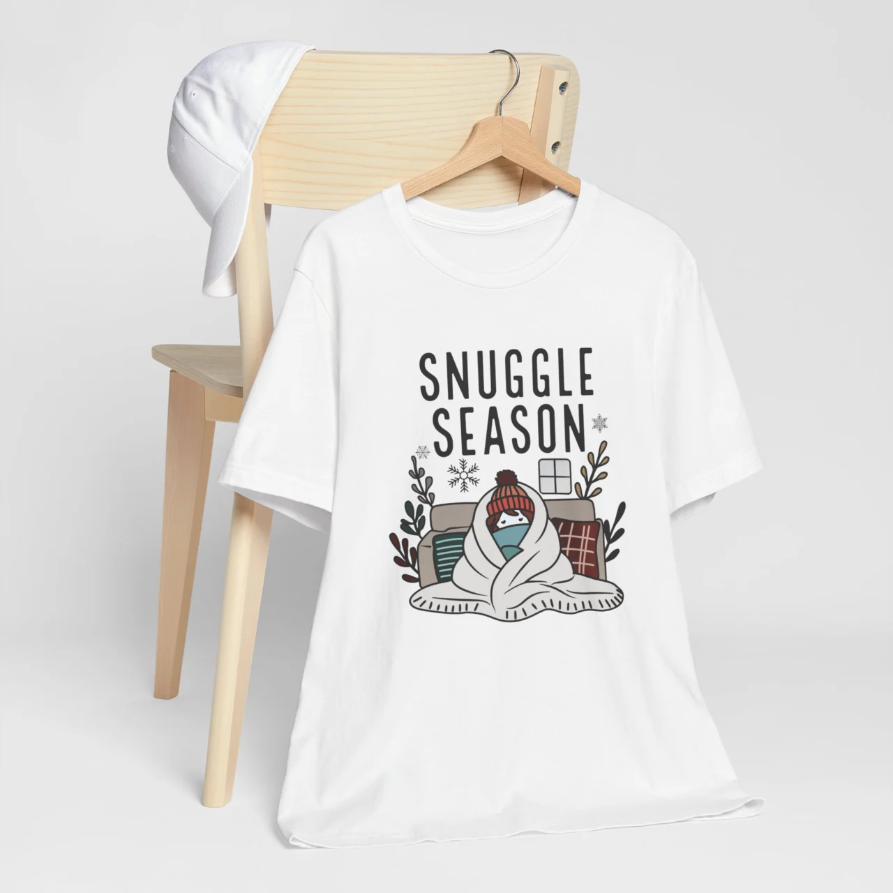 Snuggle Season Unisex Short Sleeve Tee - Cozy Winter Apparel - Image 2