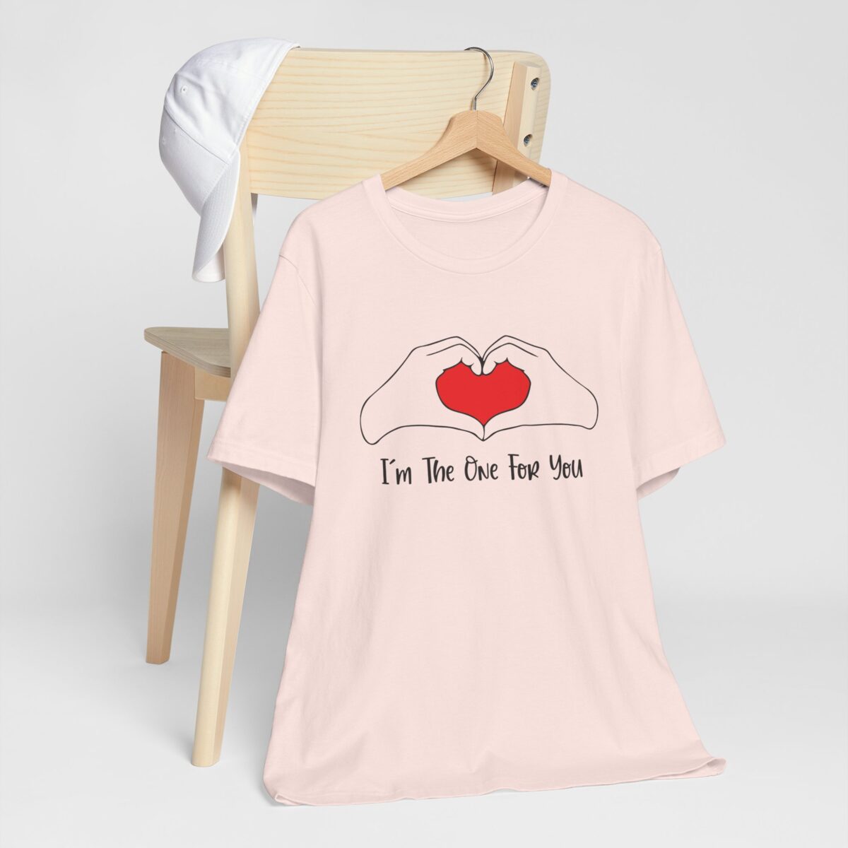 Im The One for You T-Shirt - Romantic Couples Matching Tee - Unisex Valentine’s Day Shirt - Love Heart Design Tee - Perfect Couple Gift for Him or Her