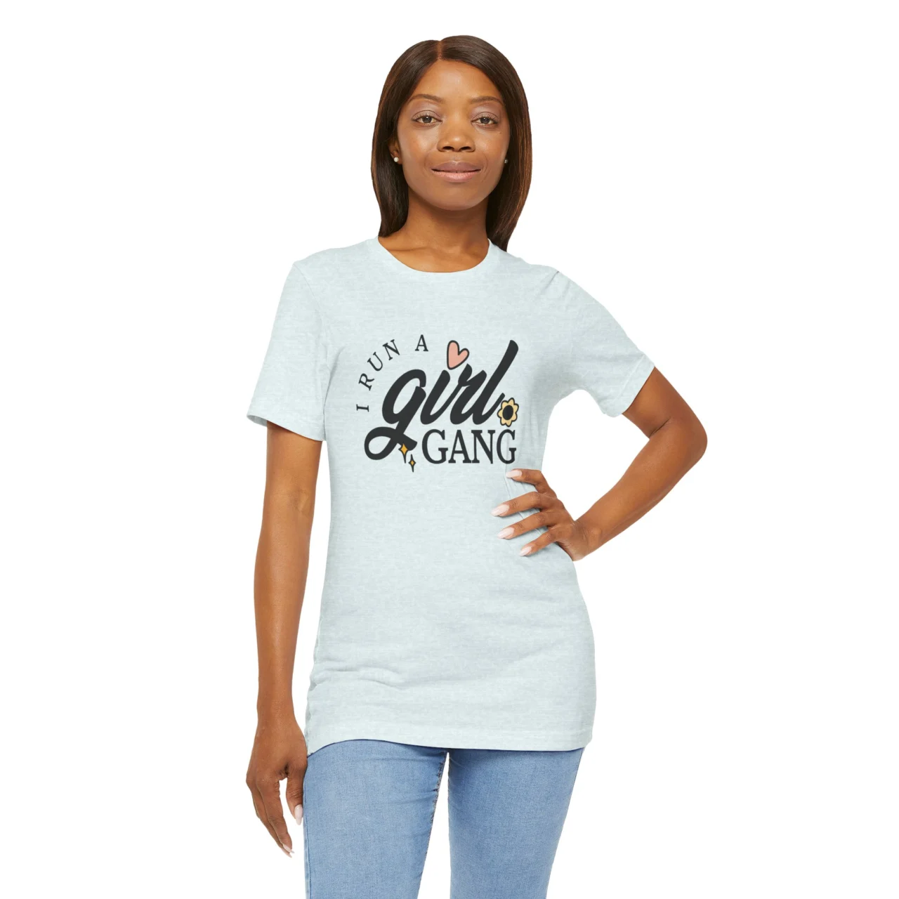 I Run a Girl Gang T-Shirt - Mom Life Tee - Mommy and Me Matching Shirt - Gift for Moms of Girls - Cute Mother’s Day Shirt - Image 7