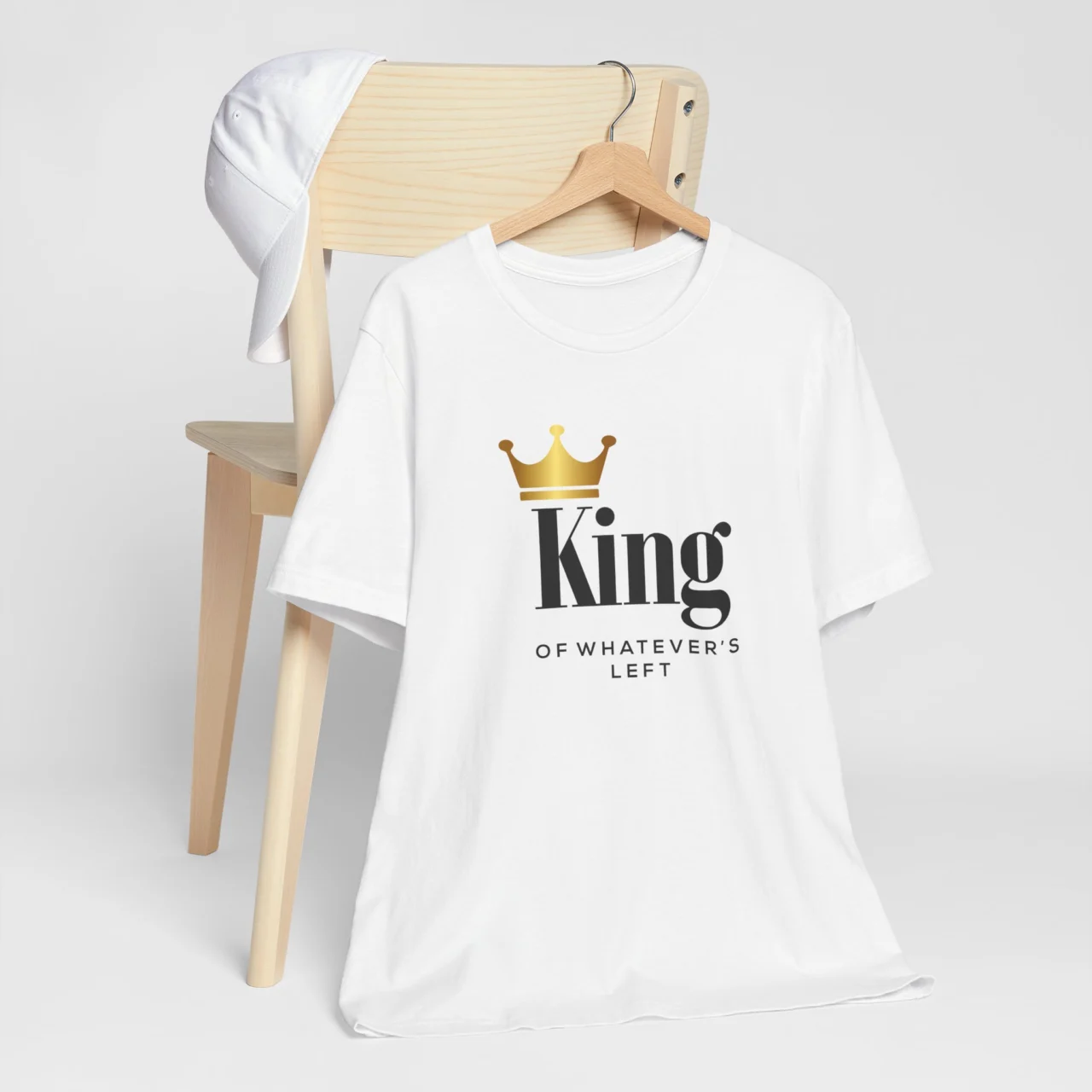 King of Whatevers Left T-Shirt - Funny Couples Valentines Day Shirt - Unisex Romantic Tee for Him - Matching Couple Gift Shirt - Image 2