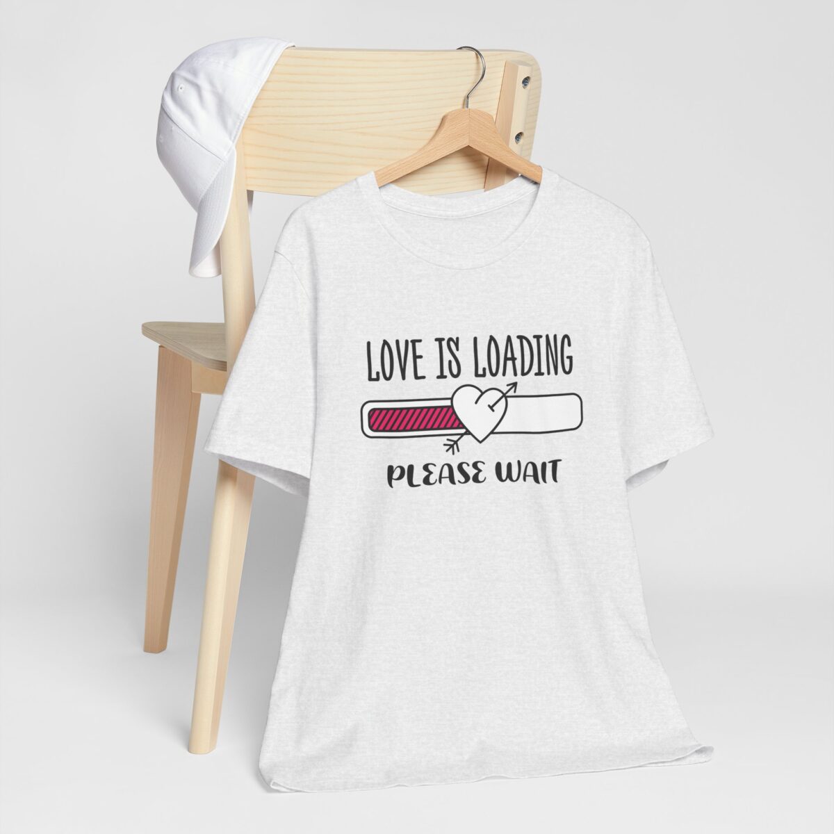 Love Is Loading Please Wait T-Shirt - Funny Valentines Day Shirt - Unisex Romantic Tee - Cute Gift for Him or Her - Valentines Relationship Shirt