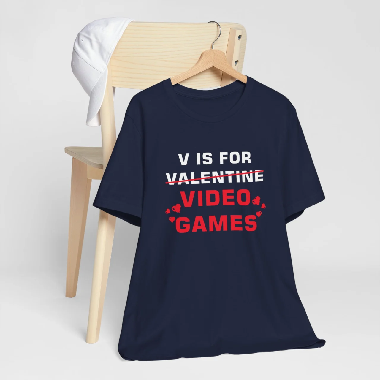 Video Game Valentine Shirt - V in Valentine Is for Video Games T-Shirt - Funny Gamer Valentines Day Shirt - Unisex Gaming Love Tee - Perfect Gift for Gamers - Image 6