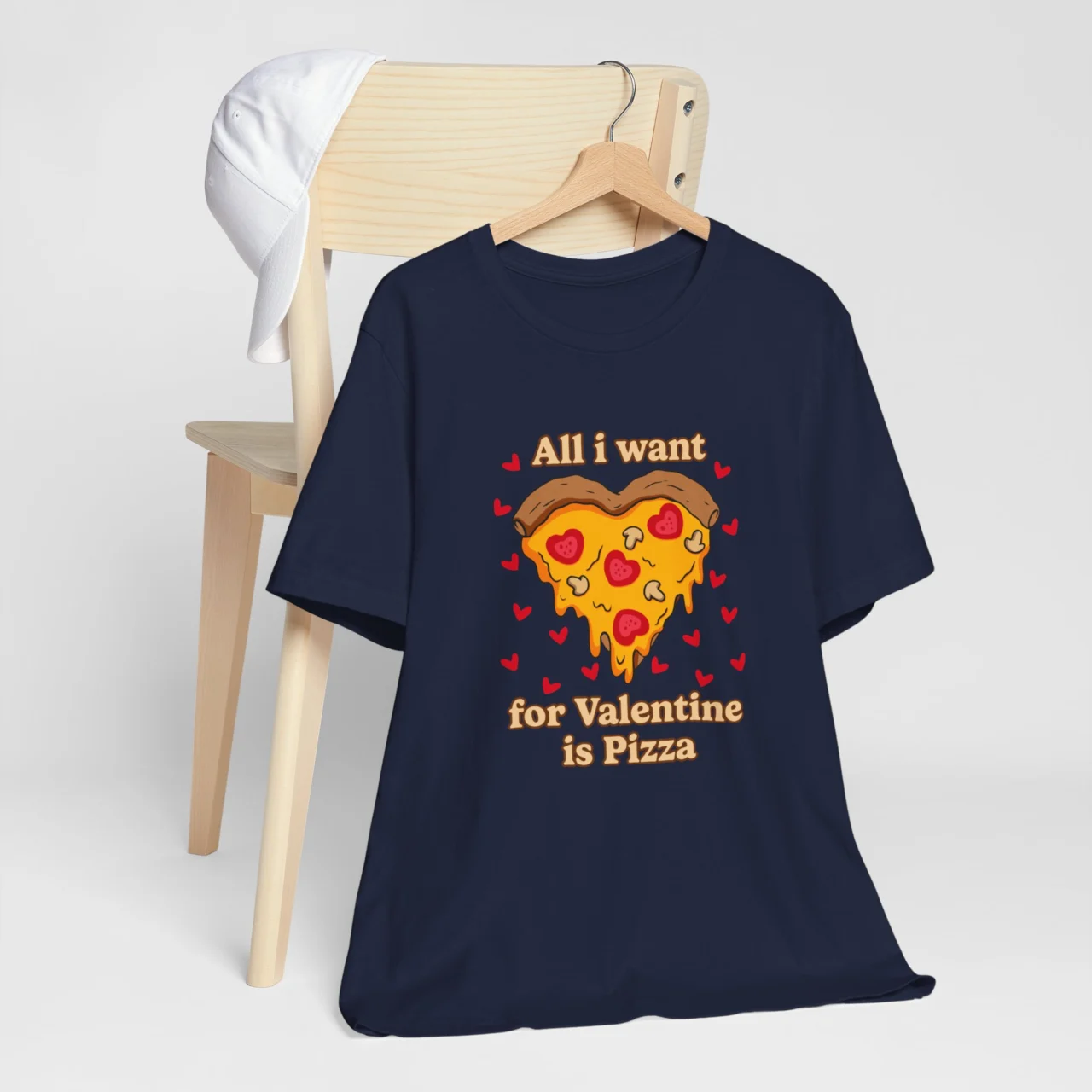 Funny Valentines Day Shirt - All I Want for Valentine’s is Pizza T-Shirt - Unisex Pizza Lover Tee - Valentine’s Gift for Him - Valentine’s Gift for Her - Image 6