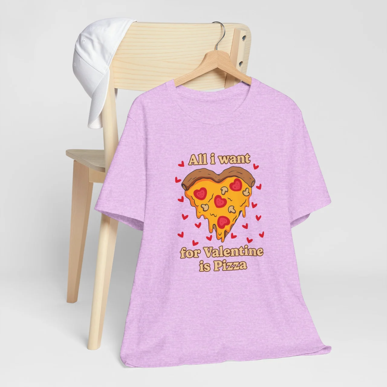 Funny Valentines Day Shirt - All I Want for Valentine’s is Pizza T-Shirt - Unisex Pizza Lover Tee - Valentine’s Gift for Him - Valentine’s Gift for Her - Image 7