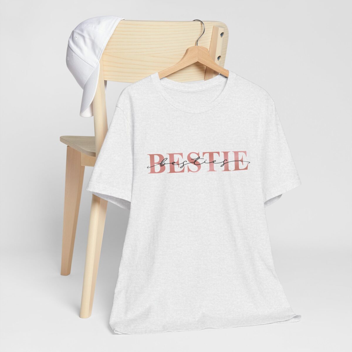 Bestie Unisex Short Sleeve T-Shirt - Cute Matching Friendship Shirt - Best Friend Gift Tee - Funny Friendship Valentine’s Day Tee - Perfect Gift for Best Friends - Image 3