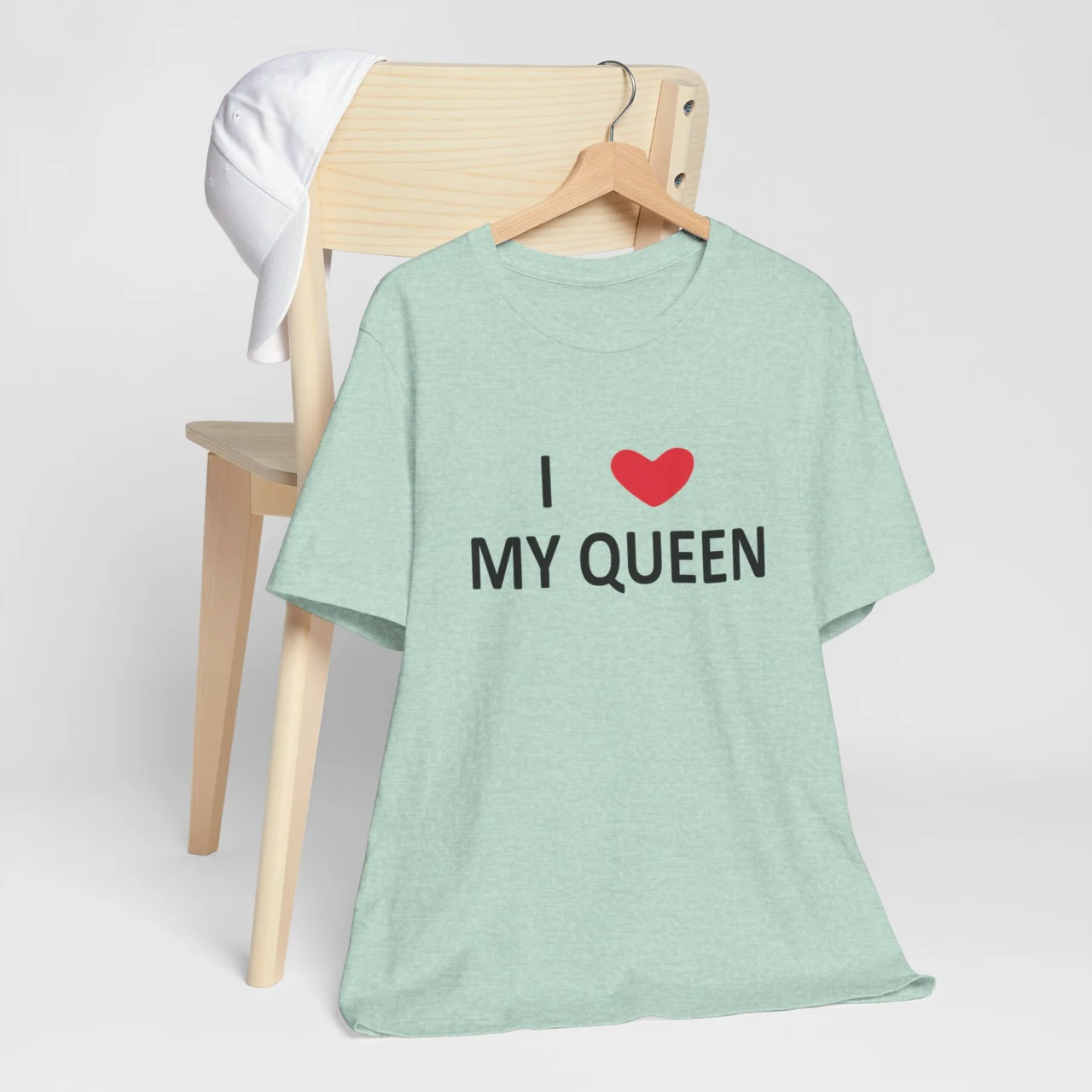 I Love My Queen T-Shirt - Romantic Valentines Day Shirt - Unisex Matching Couple Tee - Perfect Gift for Boyfriend or Husband - Anniversary Love Quote Shirt - Image 4