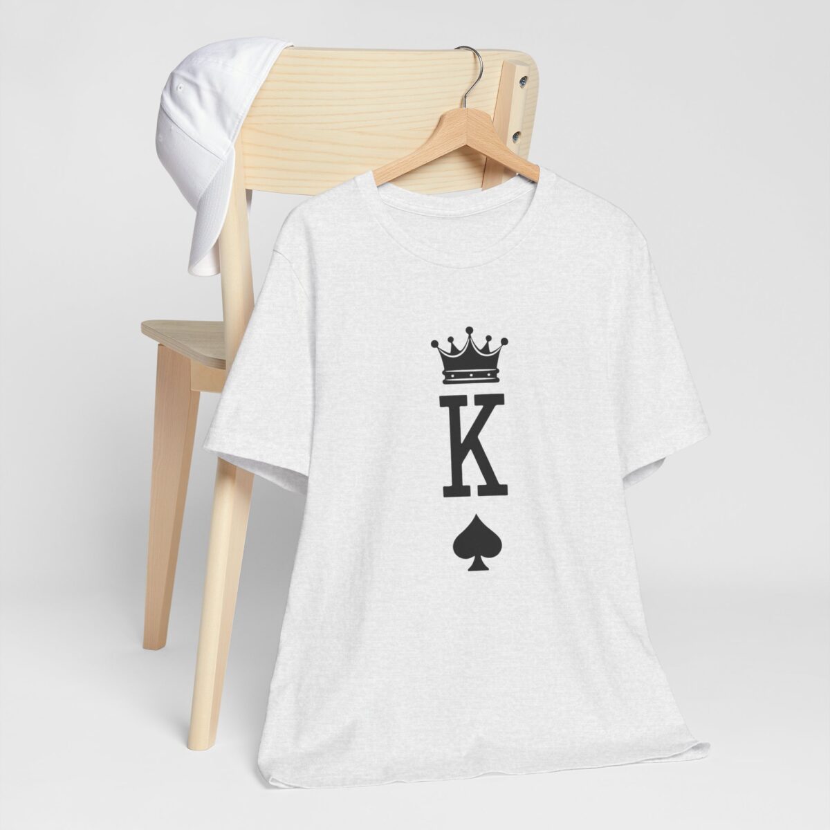 King of Spades T-Shirt - Matching King and Queen Couple Shirts - Romantic Valentine’s Day Tee for Him - His and Hers Unisex Love Quote Gift - Image 3