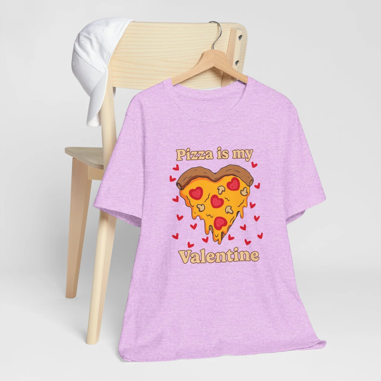 Pizza Is My Valentine T-Shirt - Funny Valentines Day Shirt - Unisex Pizza Lover Tee - Perfect Gift for Food Lovers - Cute Anti-Valentines Shirt - Image 8