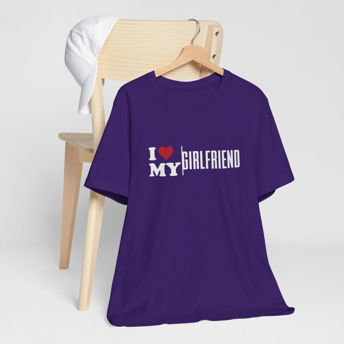 I Love My Girlfriend T-Shirt - Romantic Gift for Boyfriend - Valentine’s Day Shirt for Him - Cute Unisex Couple Tee - Image 6