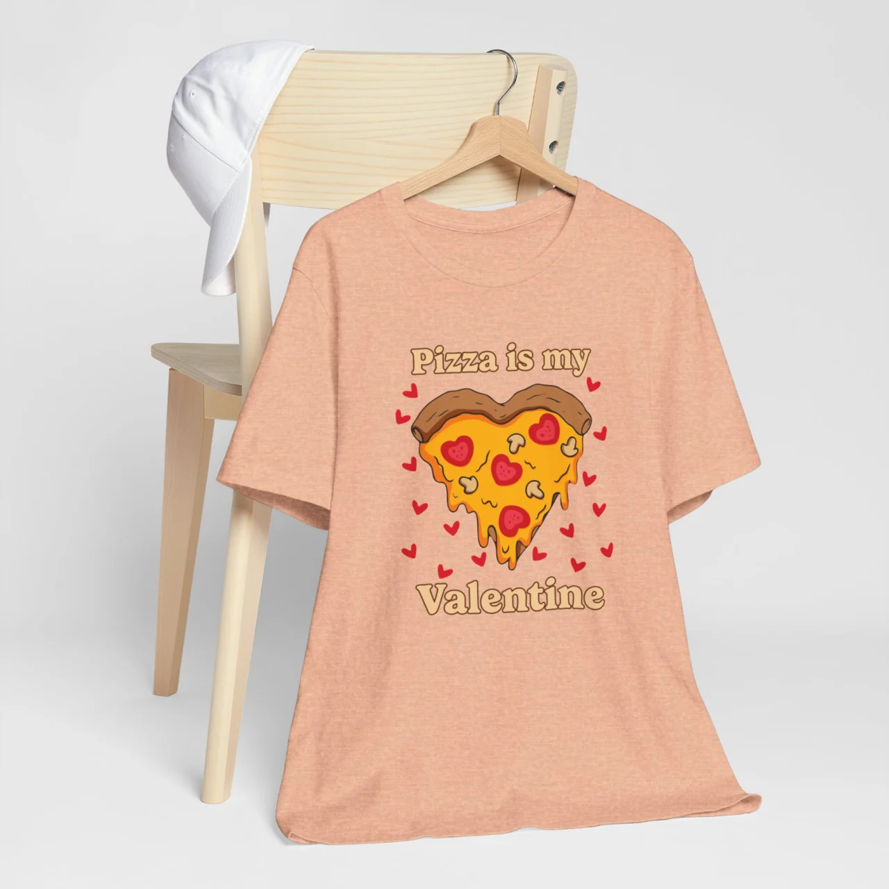 Pizza Is My Valentine T-Shirt - Funny Valentines Day Shirt - Unisex Pizza Lover Tee - Perfect Gift for Food Lovers - Cute Anti-Valentines Shirt - Image 6