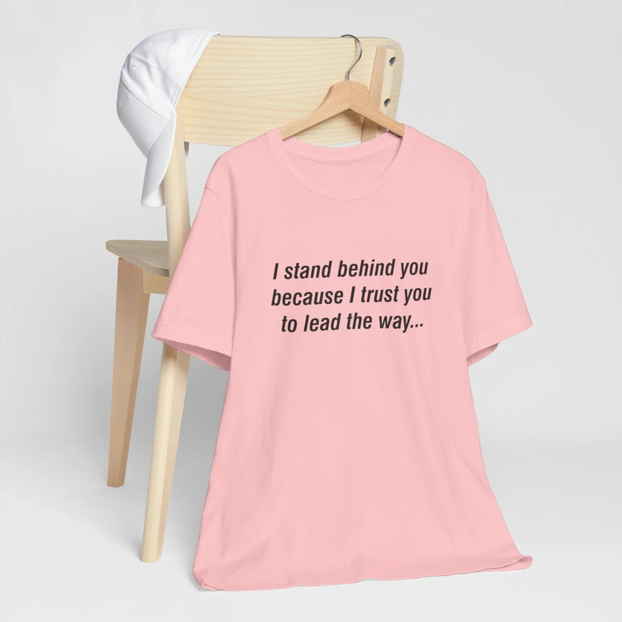 Married Couples Matching T-Shirt for Women - I Stand Behind You Because I Trust You to Lead the Way - Romantic Unisex Valentines Tee - Perfect Gift for Her - Image 10