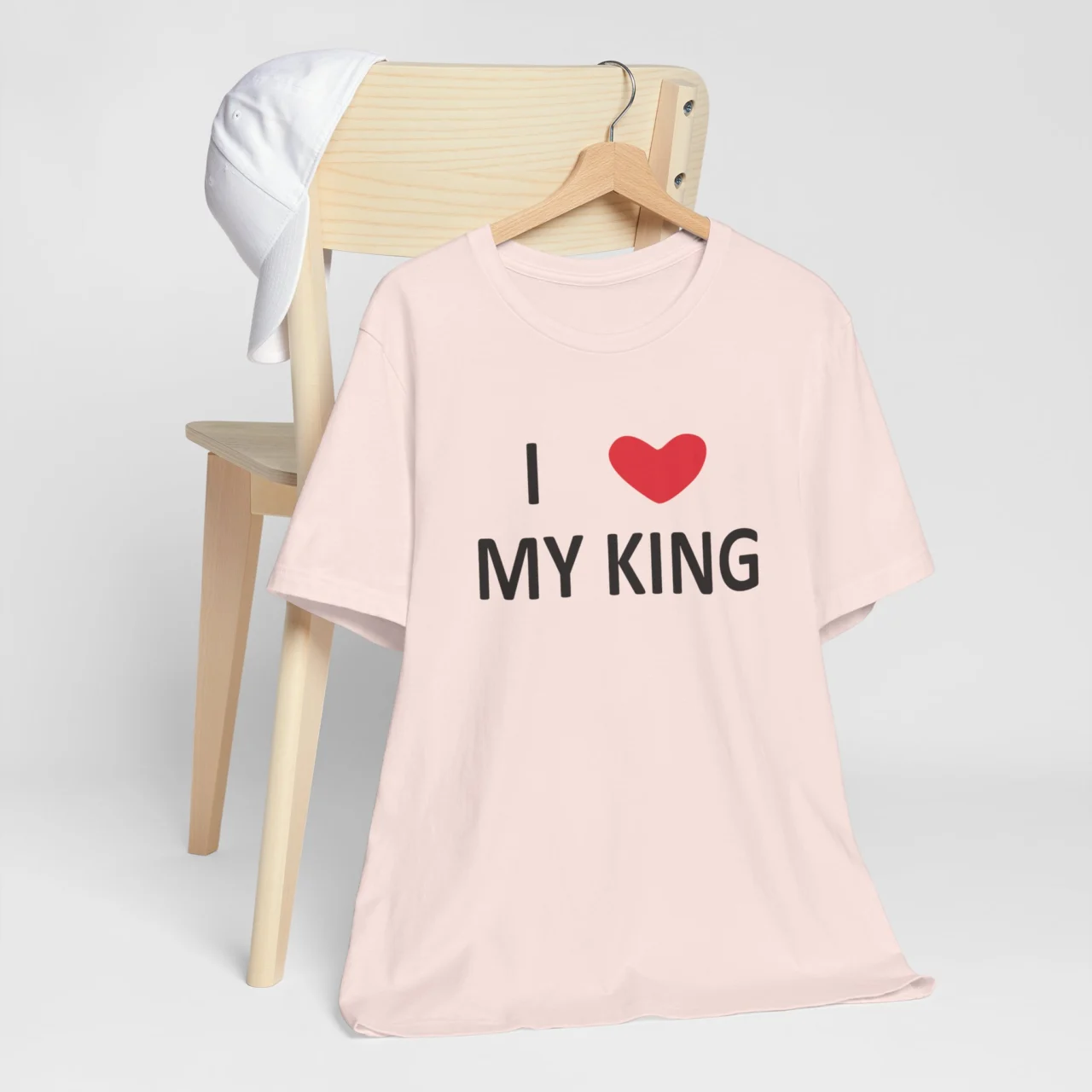 I Love My King T-Shirt - Romantic Gift for Her - Valentines Day Shirt for Women - Unisex Love Quote Tee - Perfect for Anniversaries and Couples - Image 2