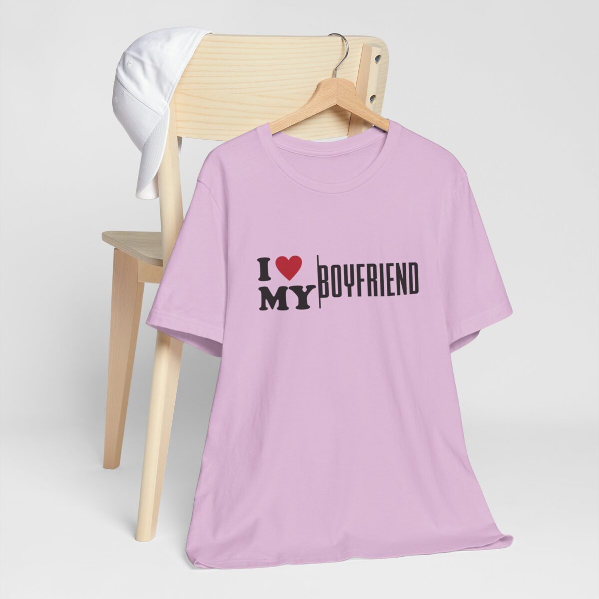 I Love My Boyfriend T-Shirt - Cute Girlfriend Shirt - Valentines Gift for Girlfriend - Romantic Love Tee - Valentines Day Shirt for Couples - Image 6