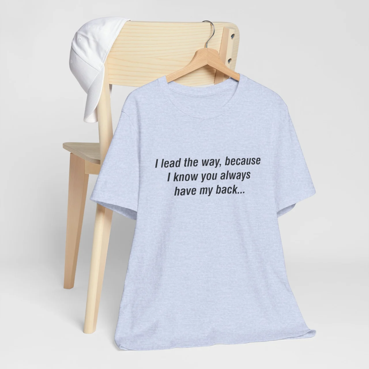 Married Couples Matching T-Shirt for Men - I Lead the Way Because I Know You Have My Back - Romantic Unisex Valentines Tee - Perfect Couple Gift for Him - Image 5