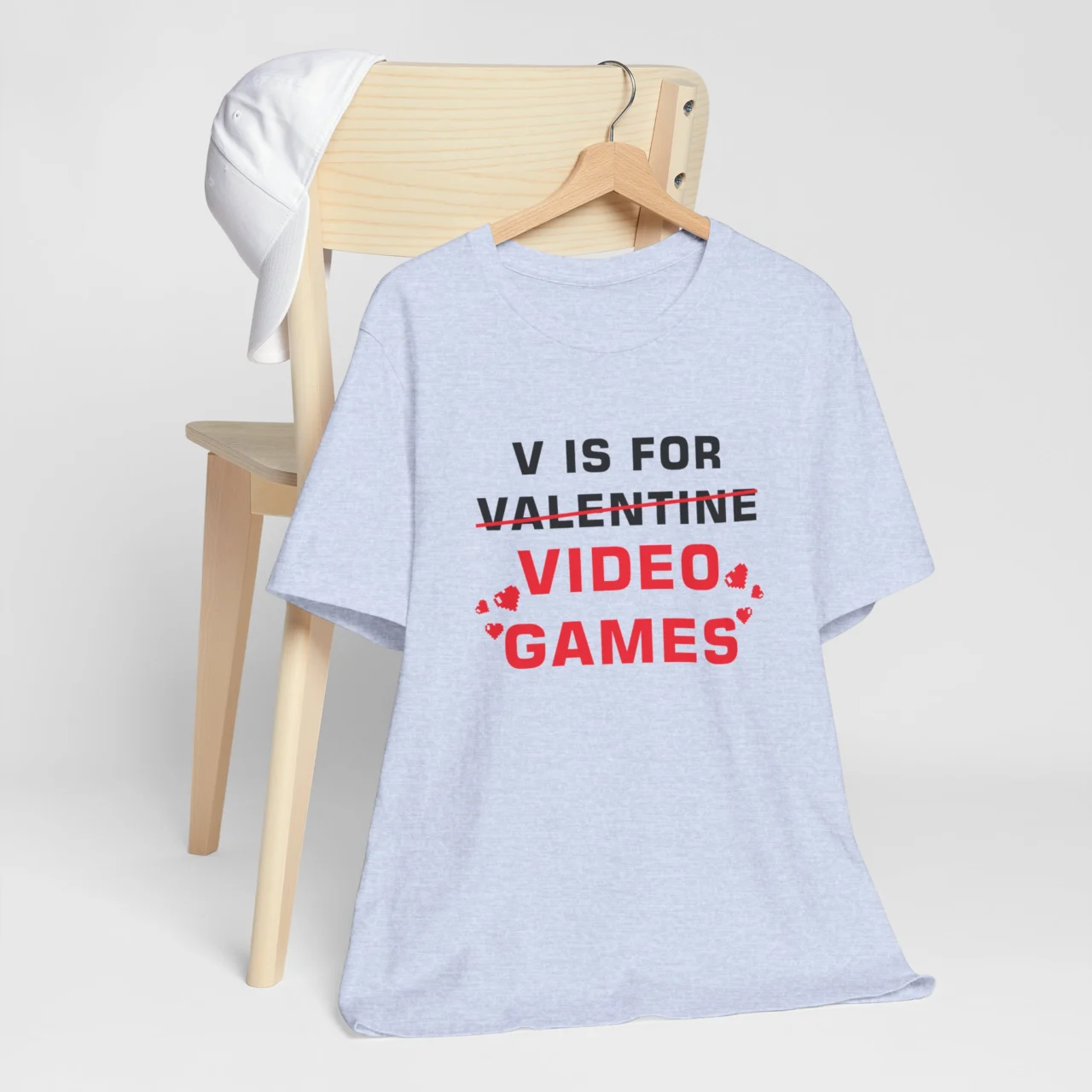 Video Game Valentine Shirt - V in Valentine Is for Video Games T-Shirt - Funny Gamer Valentines Day Shirt - Unisex Gaming Love Tee - Perfect Gift for Gamers - Image 5
