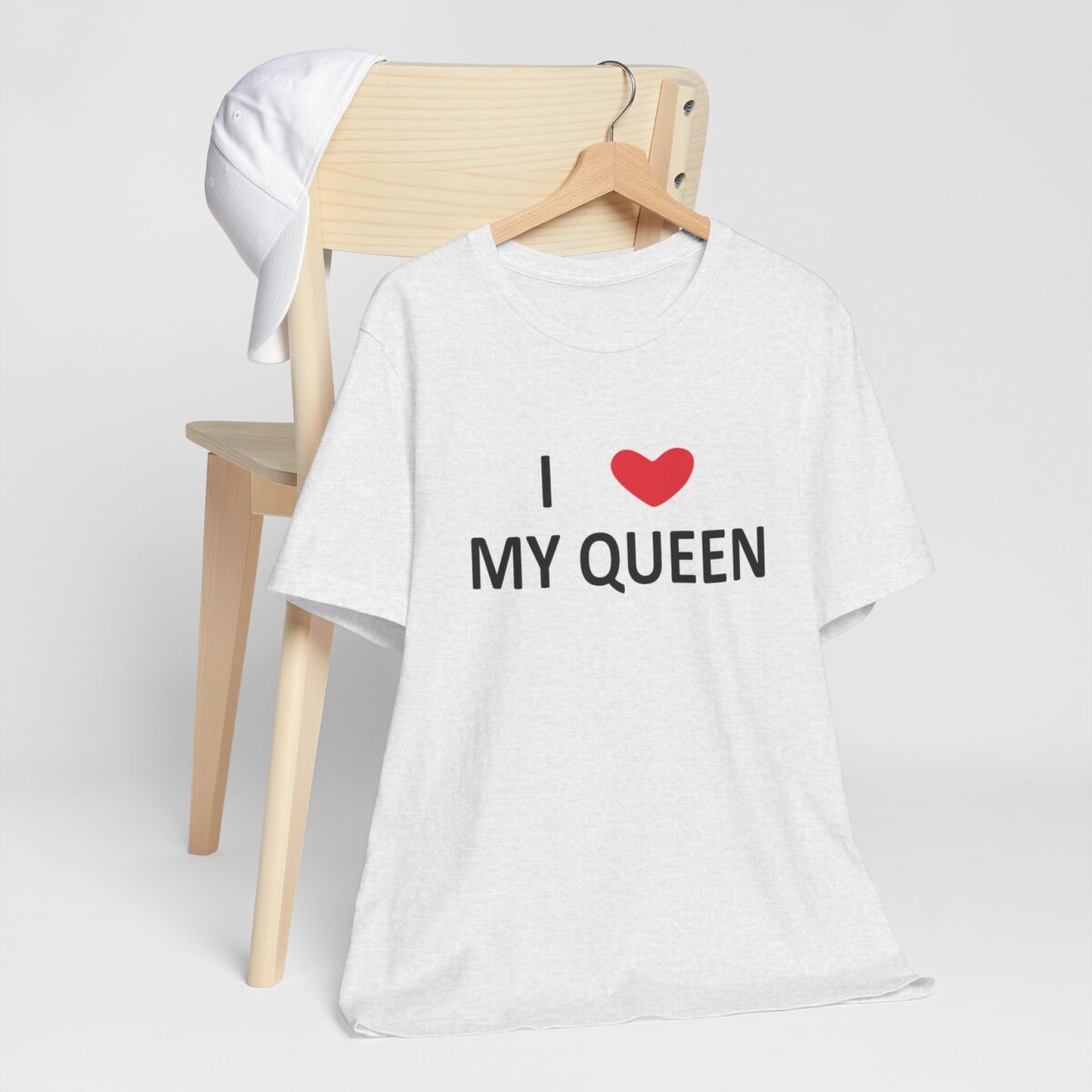I Love My Queen T-Shirt - Romantic Valentines Day Shirt - Unisex Matching Couple Tee - Perfect Gift for Boyfriend or Husband - Anniversary Love Quote Shirt - Image 3