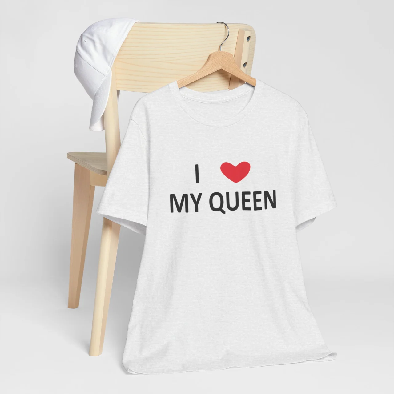I Love My Queen T-Shirt - Romantic Valentines Day Shirt - Unisex Matching Couple Tee - Perfect Gift for Boyfriend or Husband - Anniversary Love Quote Shirt - Image 3