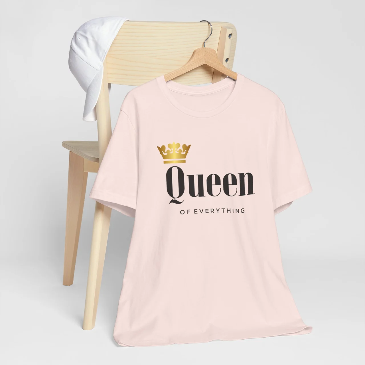 Queen of Everything T-Shirt - Funny Couples Valentines Day Shirt - Unisex Romantic Tee for Her - Matching Couple Gift Shirt - Image 3