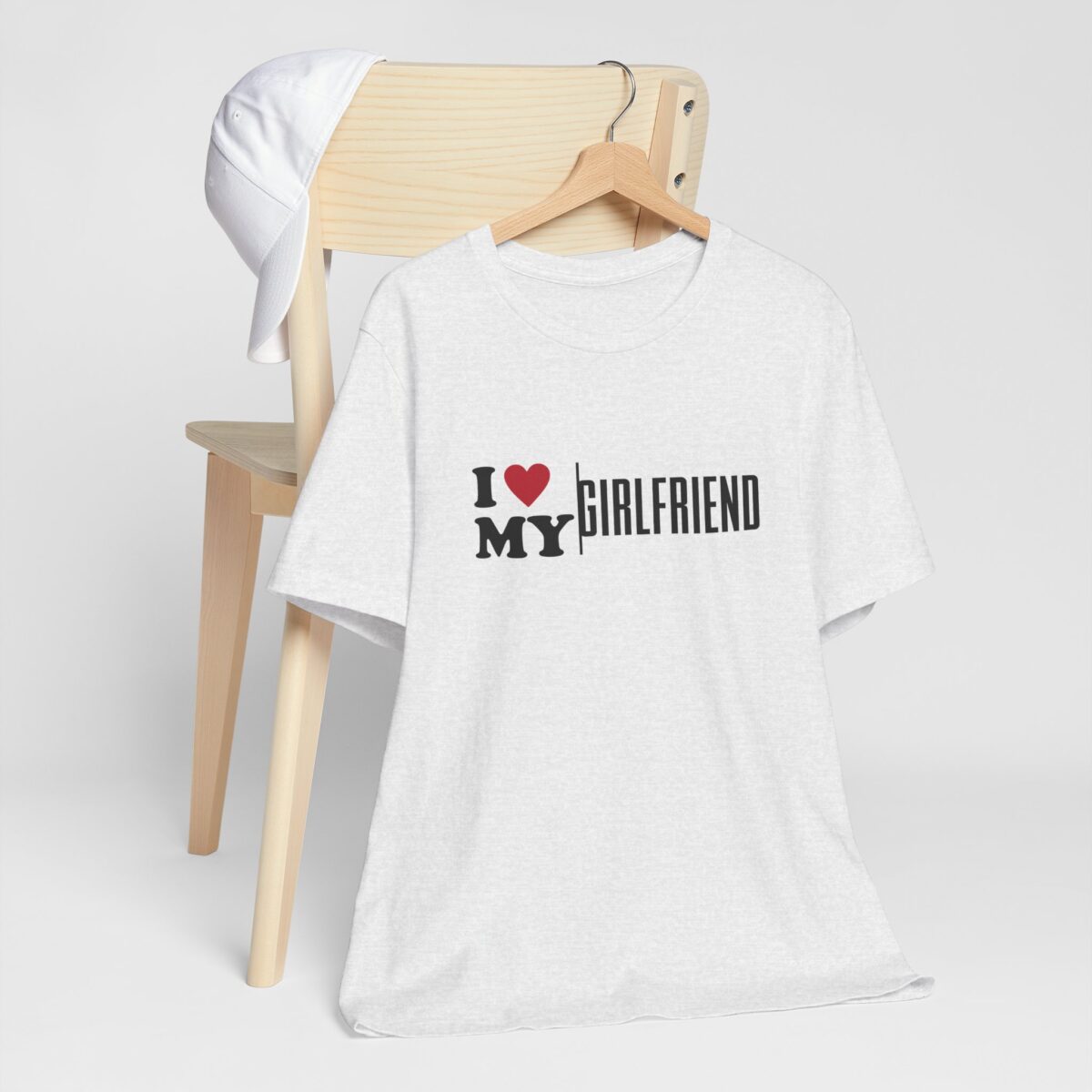 I Love My Girlfriend T-Shirt - Romantic Gift for Boyfriend - Valentine’s Day Shirt for Him - Cute Unisex Couple Tee - Image 3