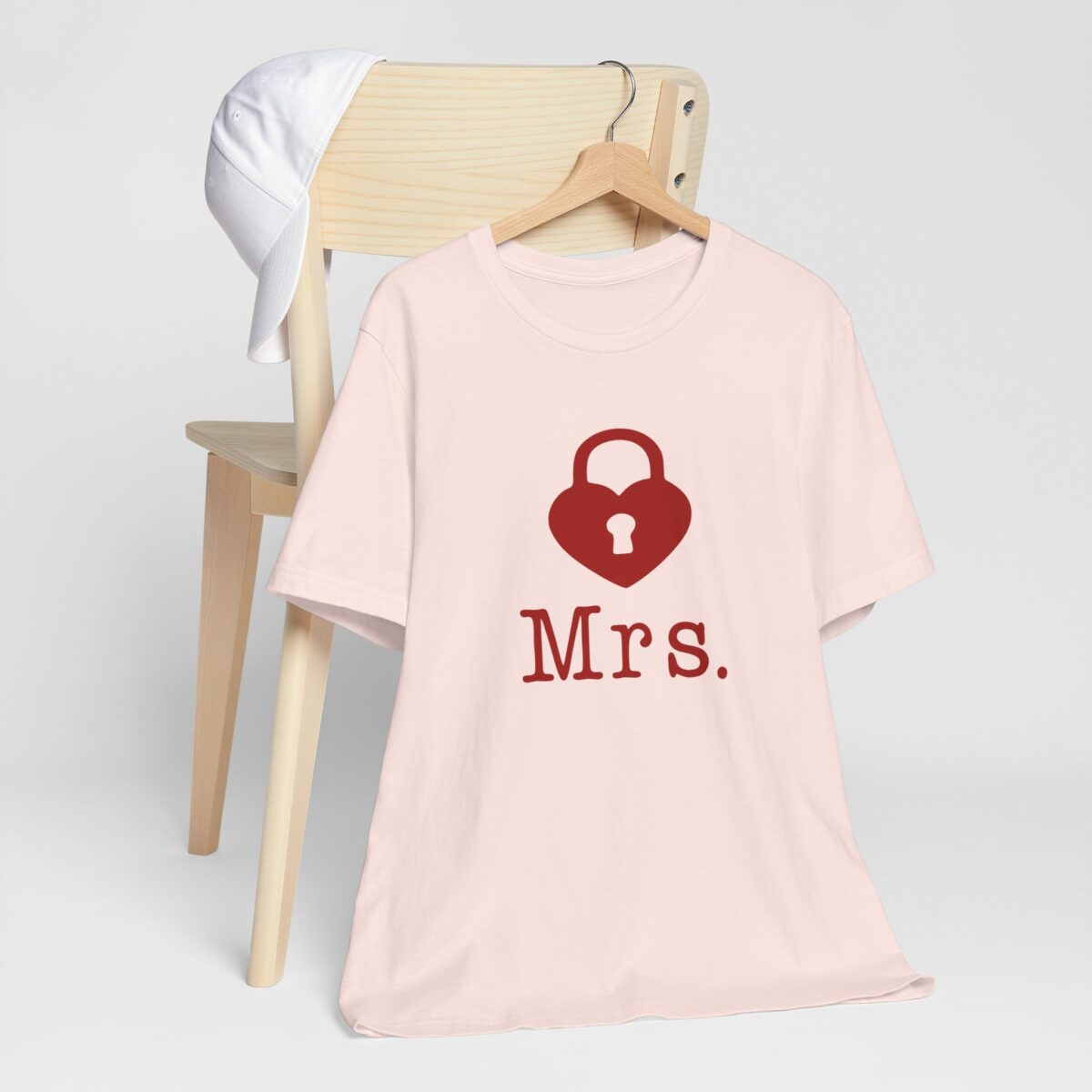 Matching Lock and Key Couple Shirt - Mr. and Mrs. Valentine’s Day T-Shirt For Her - Romantic Engagement or Wedding Gift - His and Hers Unisex Love Tee - Image 2