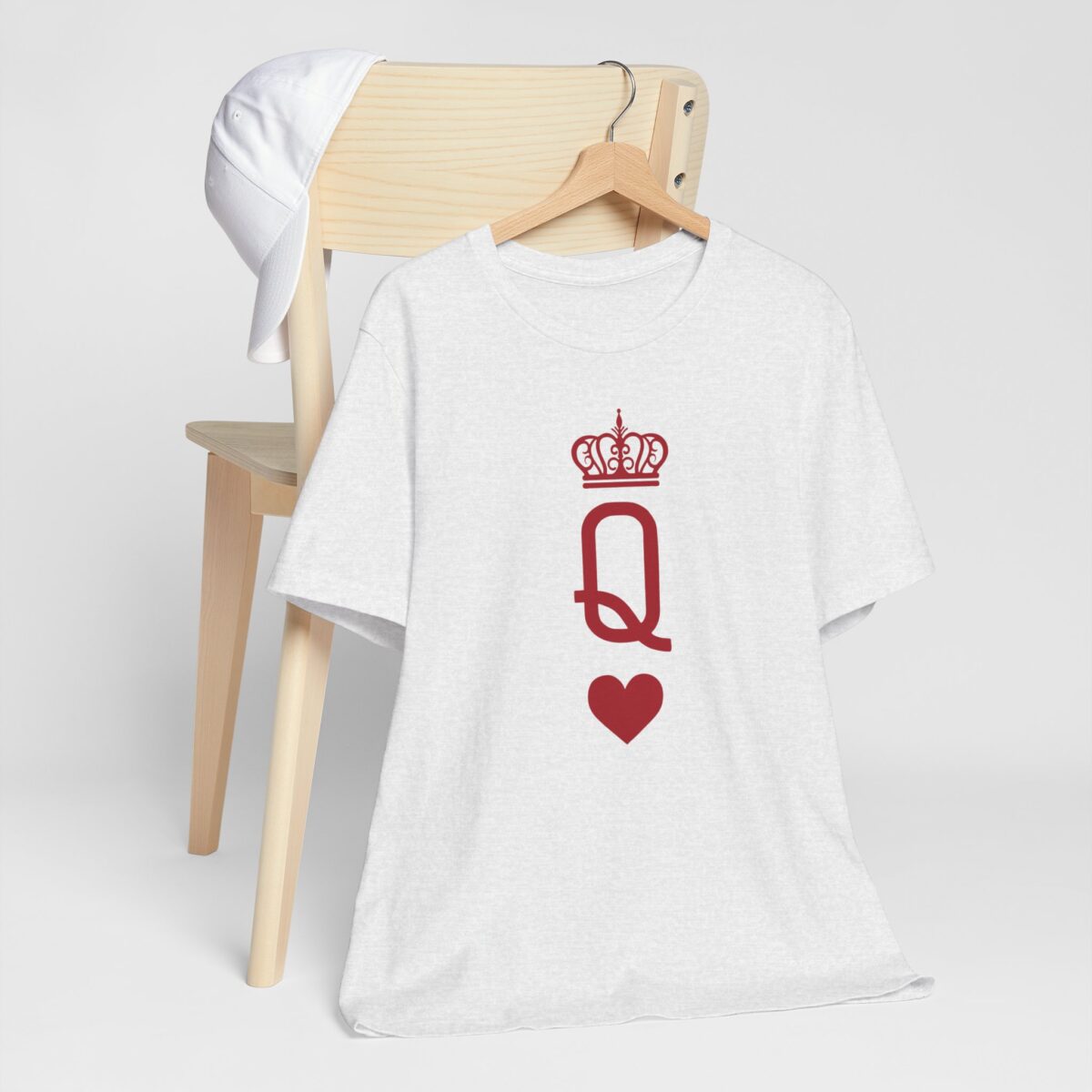 Queen of Hearts T-Shirt - Matching King and Queen Couple Shirts - Romantic Valentine’s Day Tee for Her - His and Hers Unisex Love Quote Gift - Image 3