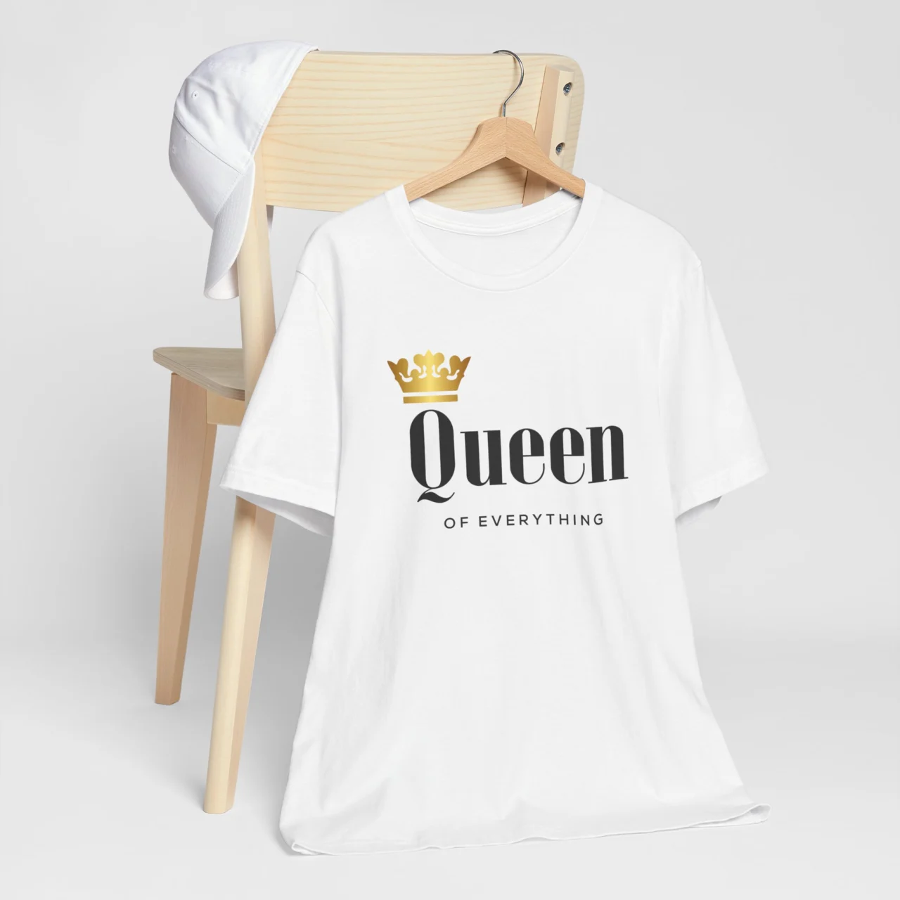 Queen of Everything T-Shirt - Funny Couples Valentines Day Shirt - Unisex Romantic Tee for Her - Matching Couple Gift Shirt - Image 2
