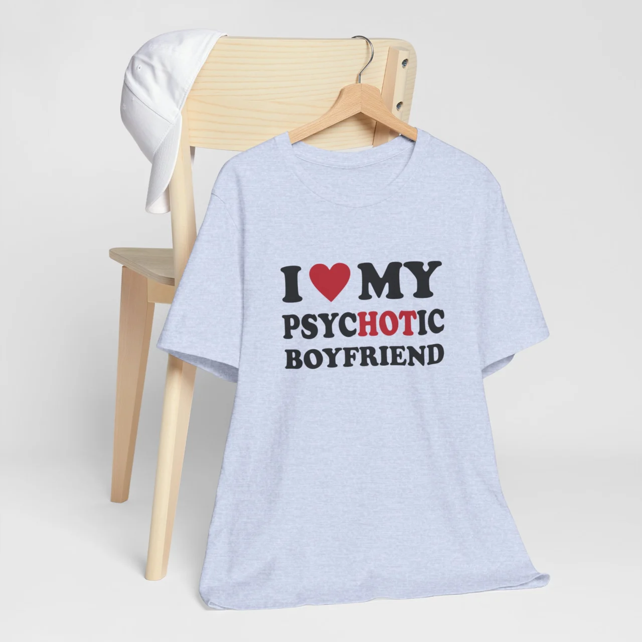 I Love My Psychotic Boyfriend T-Shirt - Funny Valentines Day Shirt - Cute Matching Boyfriend Girlfriend Shirt - Couple Humor Tee - Image 5