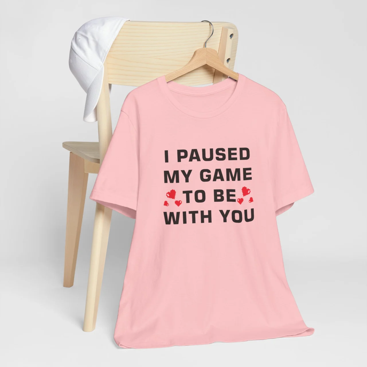 Funny Valentines Day Shirt for Gamers - I Paused My Game to Be with You T-Shirt - Unisex Gamer Love Tee - Valentines Gift for Him or Her - Image 9