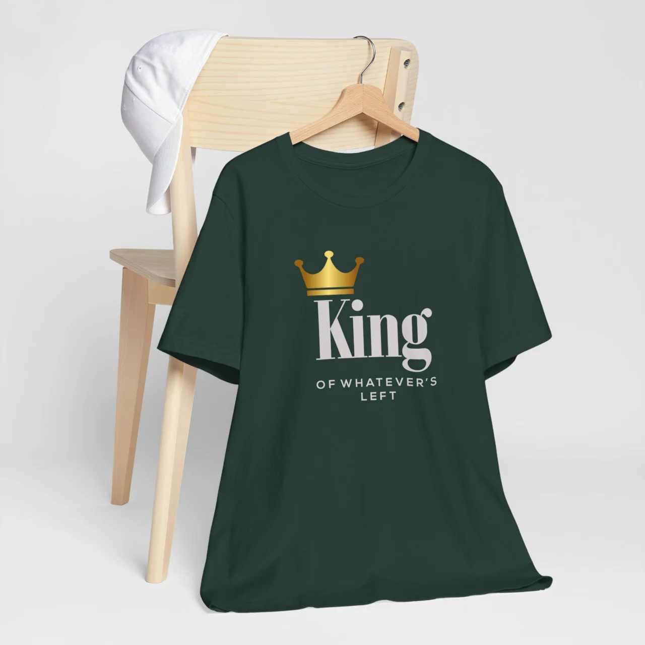 King of Whatevers Left T-Shirt - Funny Couples Valentines Day Shirt - Unisex Romantic Tee for Him - Matching Couple Gift Shirt - Image 4