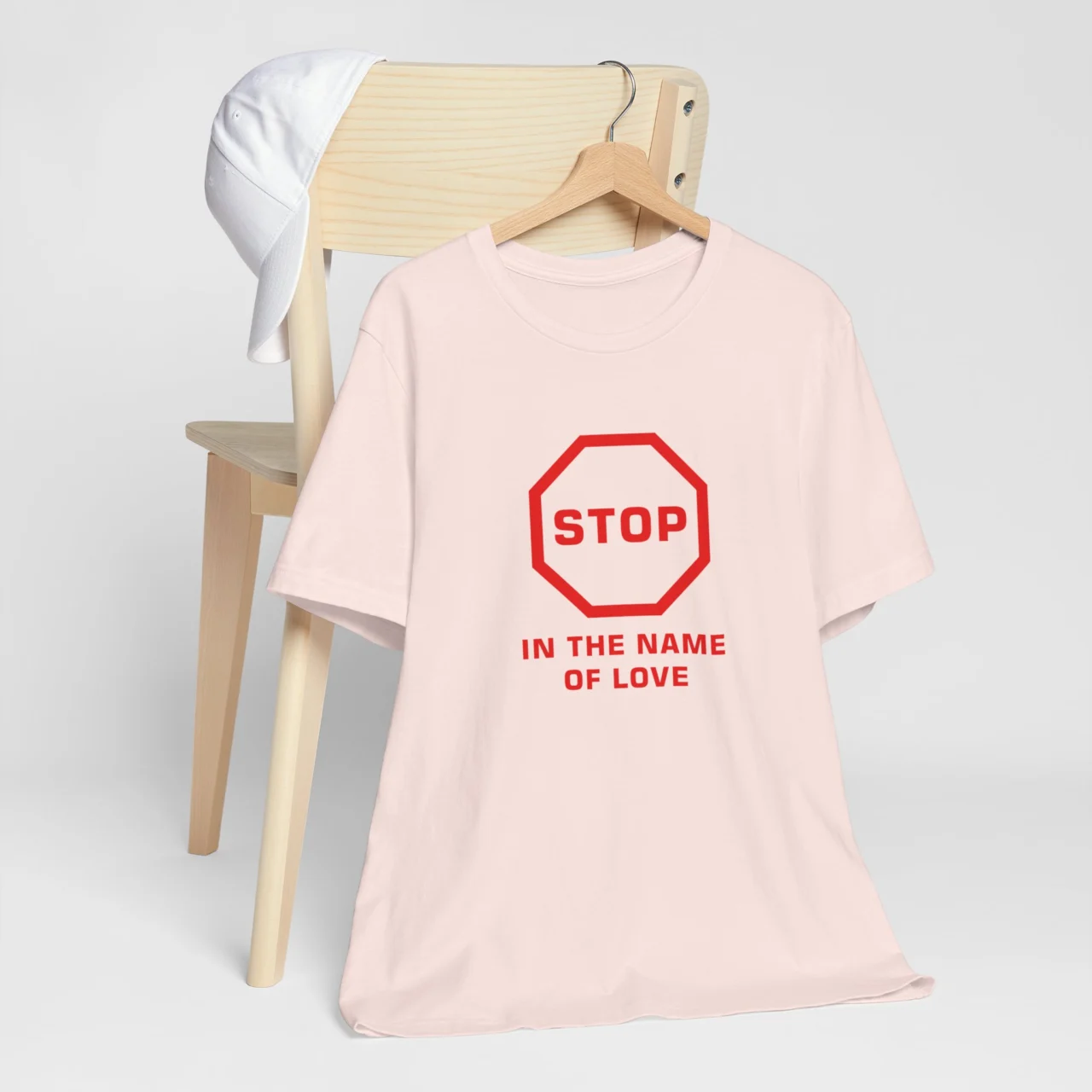 Stop in the Name of Love T-Shirt - Romantic Valentine Shirt - Perfect Gift for Couples - Cute Valentines Gift for Him or Her - Image 3