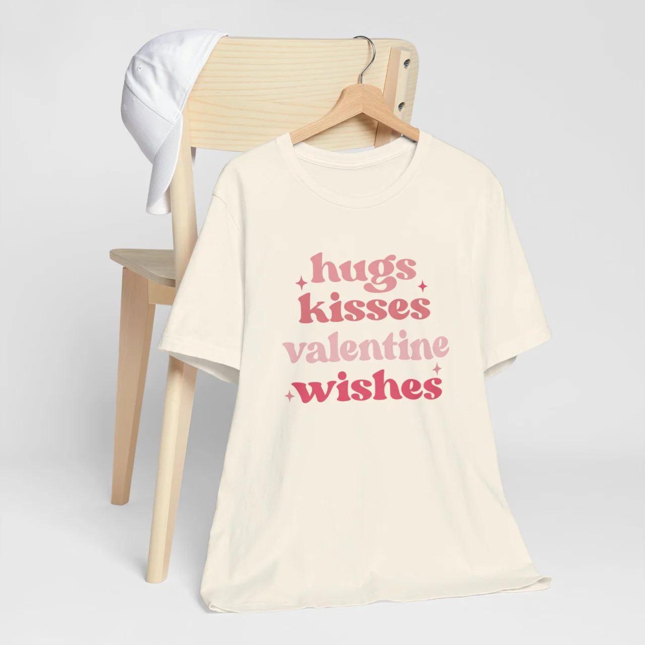 Hugs Kisses Valentine Wishes T-Shirt - Cute Valentines Day Shirt - Romantic Unisex Tee - Valentines Gift for Her - Image 6