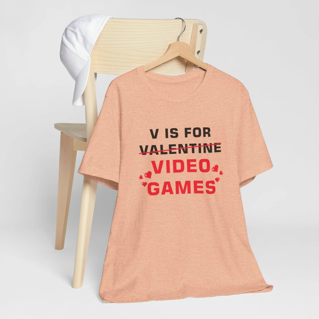 Video Game Valentine Shirt - V in Valentine Is for Video Games T-Shirt - Funny Gamer Valentines Day Shirt - Unisex Gaming Love Tee - Perfect Gift for Gamers - Image 4