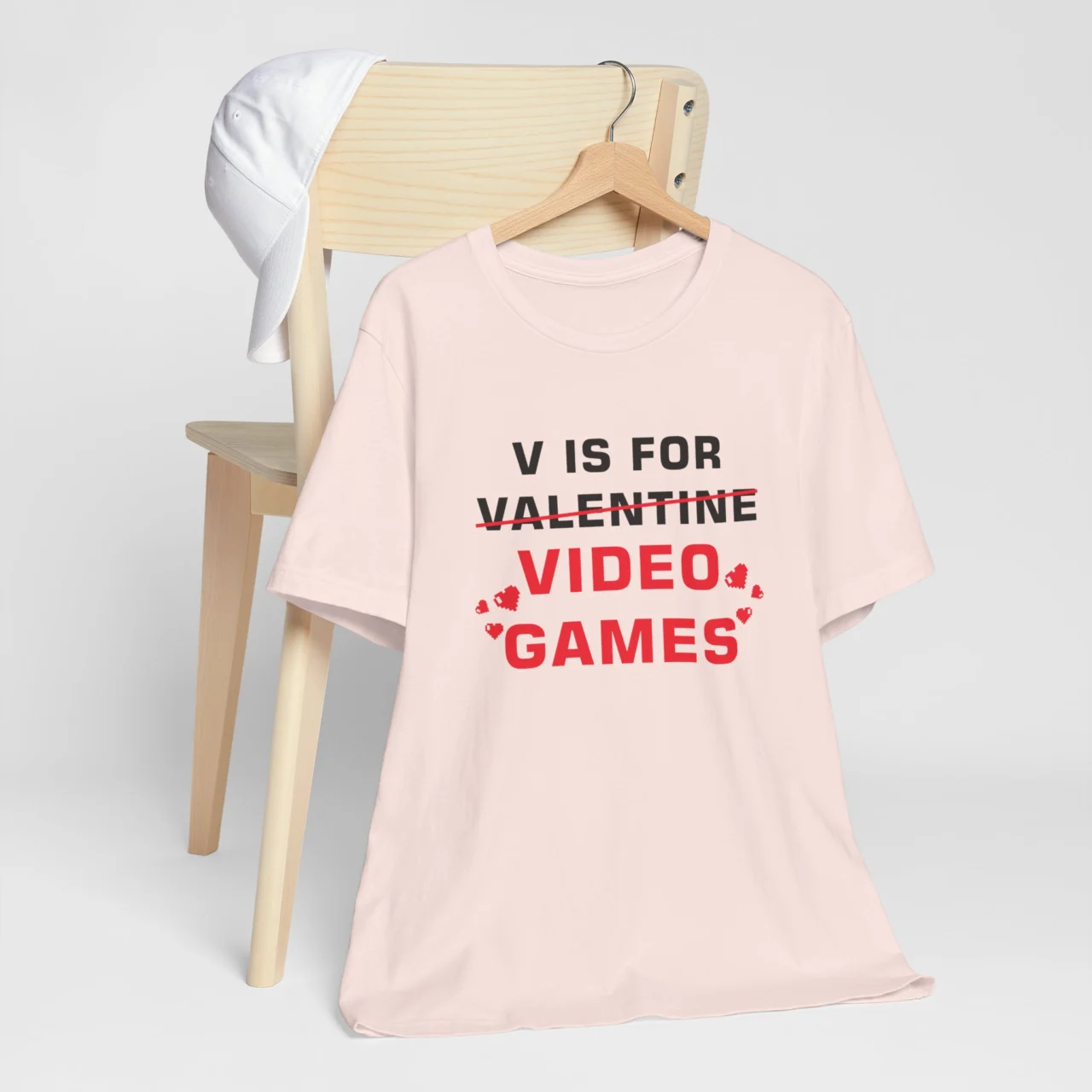 Video Game Valentine Shirt - V in Valentine Is for Video Games T-Shirt - Funny Gamer Valentines Day Shirt - Unisex Gaming Love Tee - Perfect Gift for Gamers - Image 3