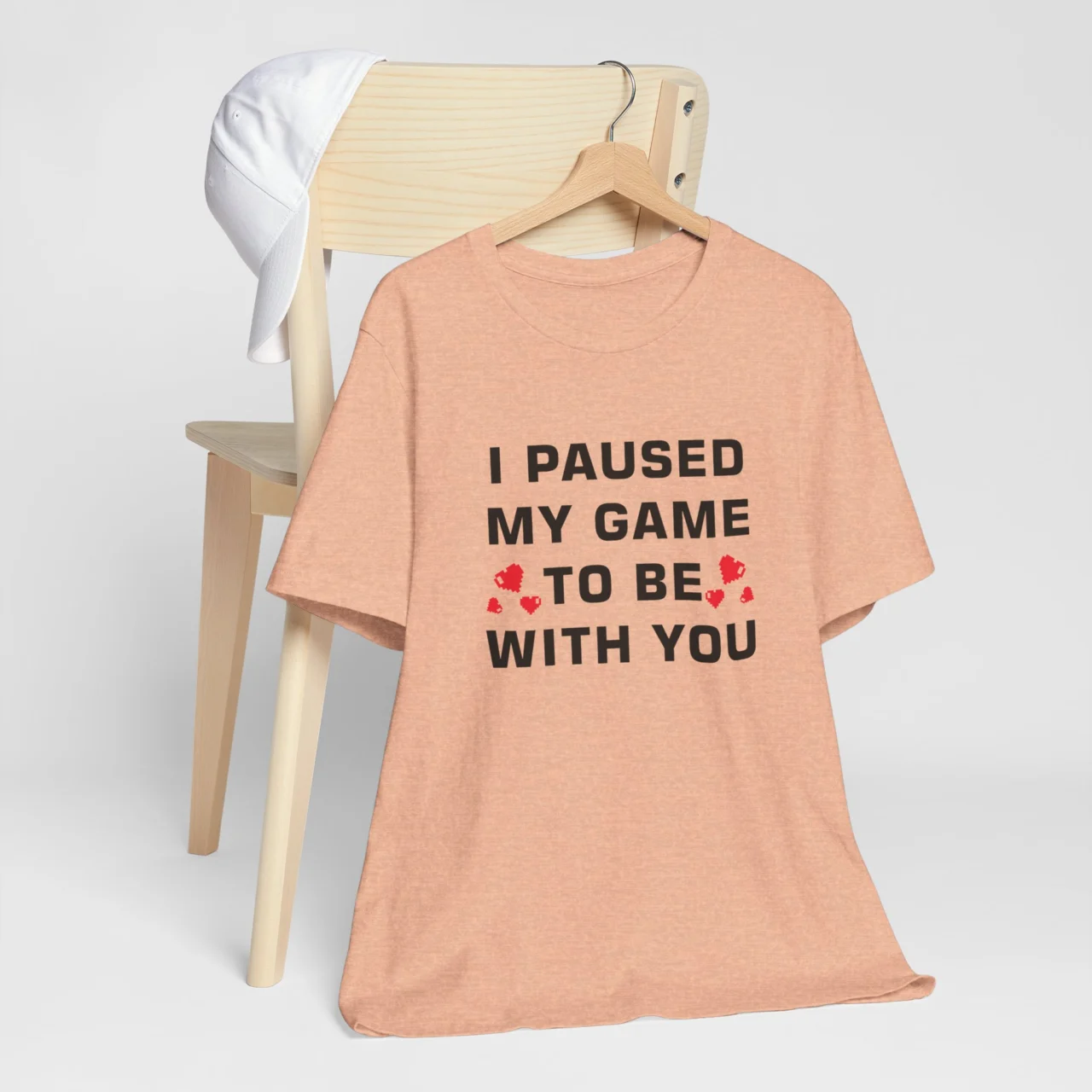 Funny Valentines Day Shirt for Gamers - I Paused My Game to Be with You T-Shirt - Unisex Gamer Love Tee - Valentines Gift for Him or Her - Image 5