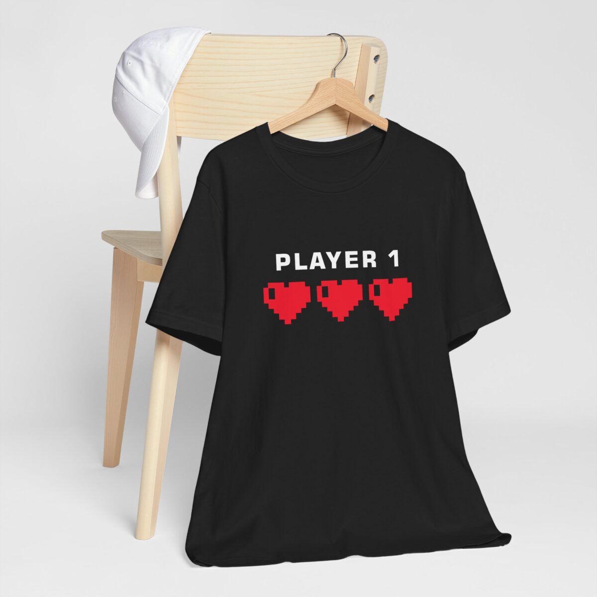 Gamer Player 1 Player 2 Matching Couple Shirt - Couples Matching Gaming Tee for Men - Unisex Retro Video Game Shirt - Perfect Valentine’s Gift for Him - Gaming Lovers Outfit