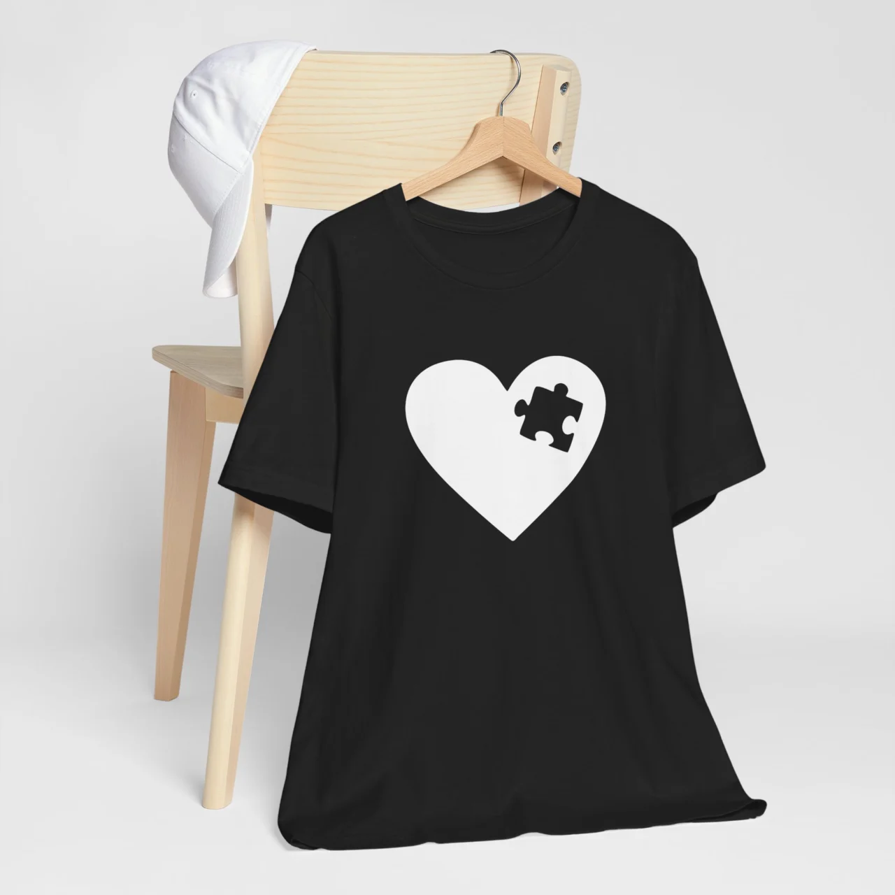 Missing Piece T-Shirt for Her - Heart Puzzle Matching Couple Shirt - Valentine’s Day Romantic Tee - Unisex Love Quote Gift for Couples - Image 4