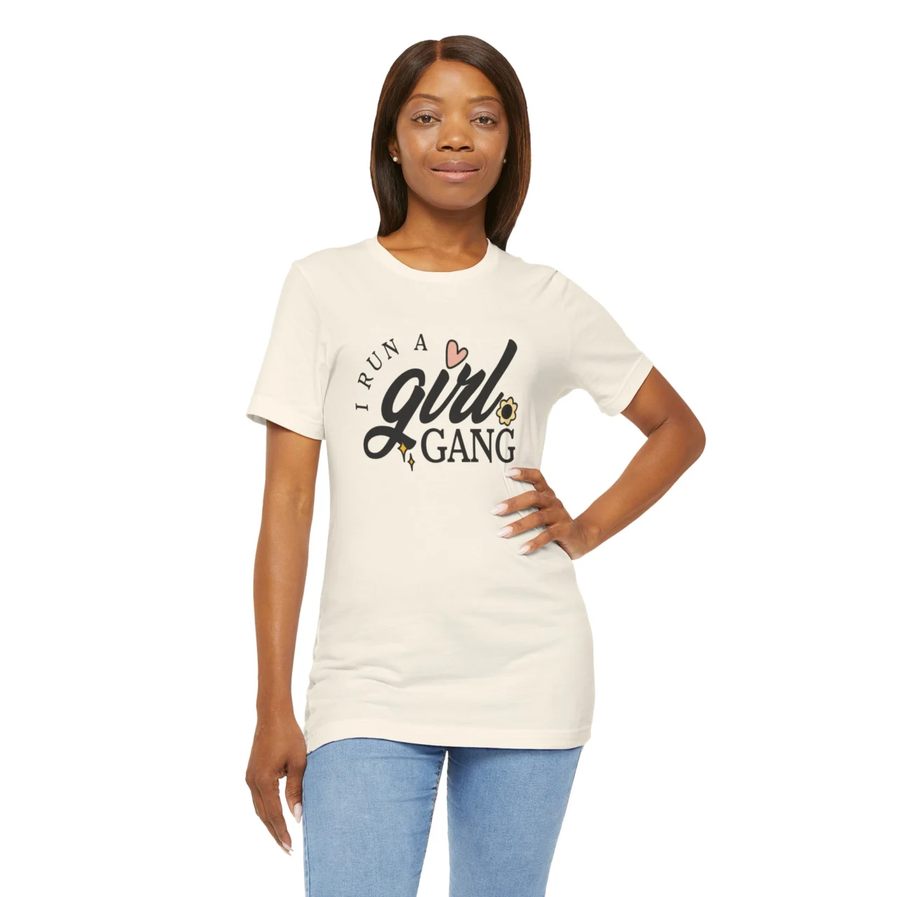 I Run a Girl Gang T-Shirt - Mom Life Tee - Mommy and Me Matching Shirt - Gift for Moms of Girls - Cute Mother’s Day Shirt - Image 5