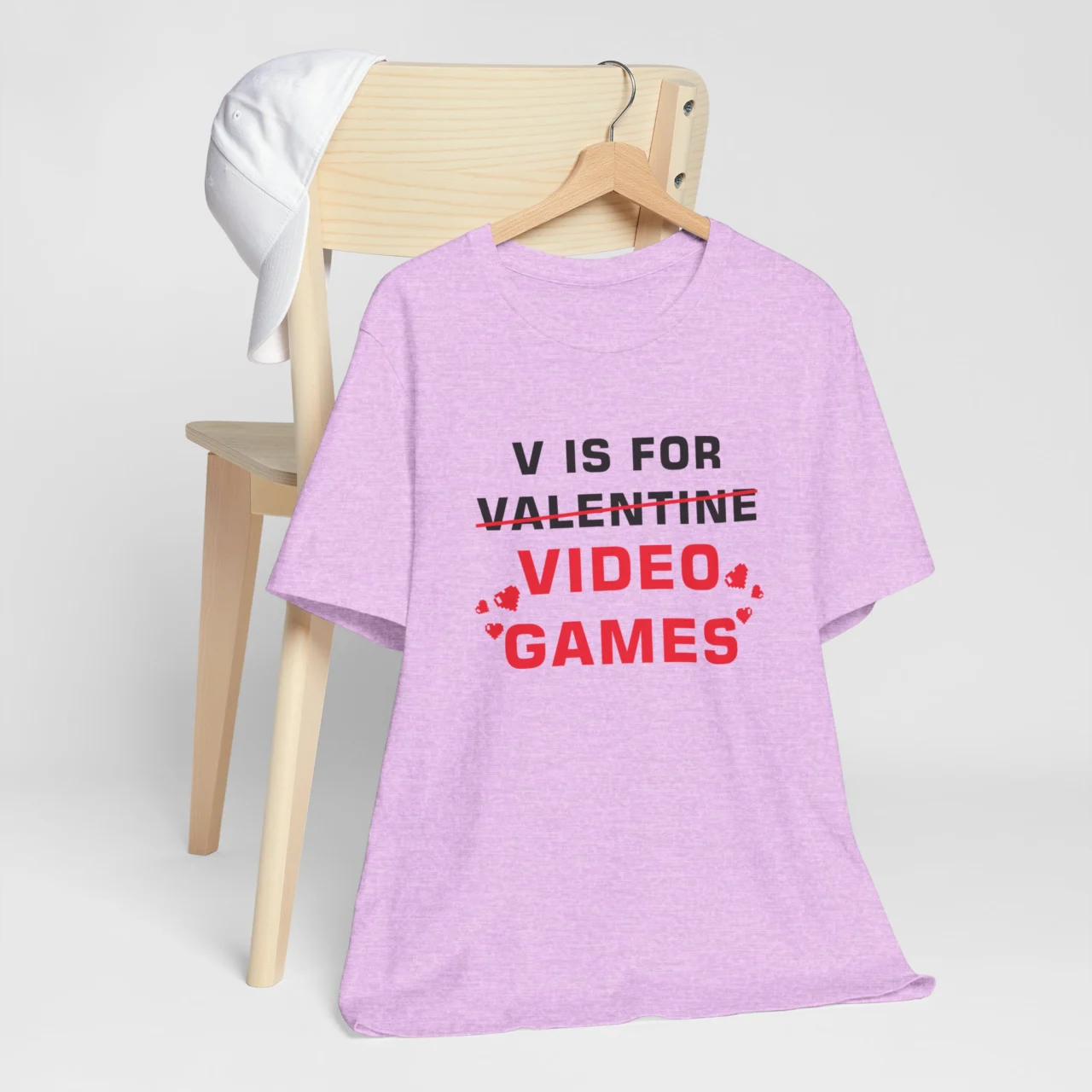 Video Game Valentine Shirt - V in Valentine Is for Video Games T-Shirt - Funny Gamer Valentines Day Shirt - Unisex Gaming Love Tee - Perfect Gift for Gamers - Image 7