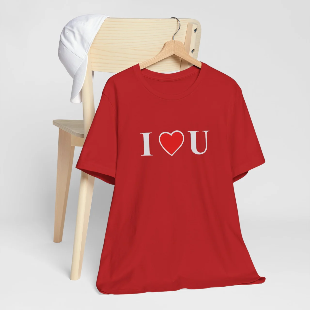 I Love U T-Shirt - Romantic Valentines Day Tee - Perfect Gift for Loved Ones - Unisex Love Quote Shirt - Image 9