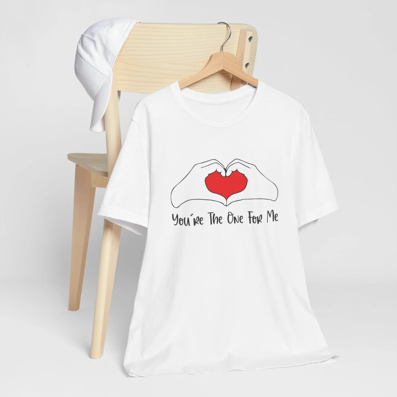 You're The One for Me T-Shirt - Romantic Unisex Valentine’s Day Shirt - Matching Couple Love Quote Tee - Perfect Anniversary Gift for Him or Her - Image 2