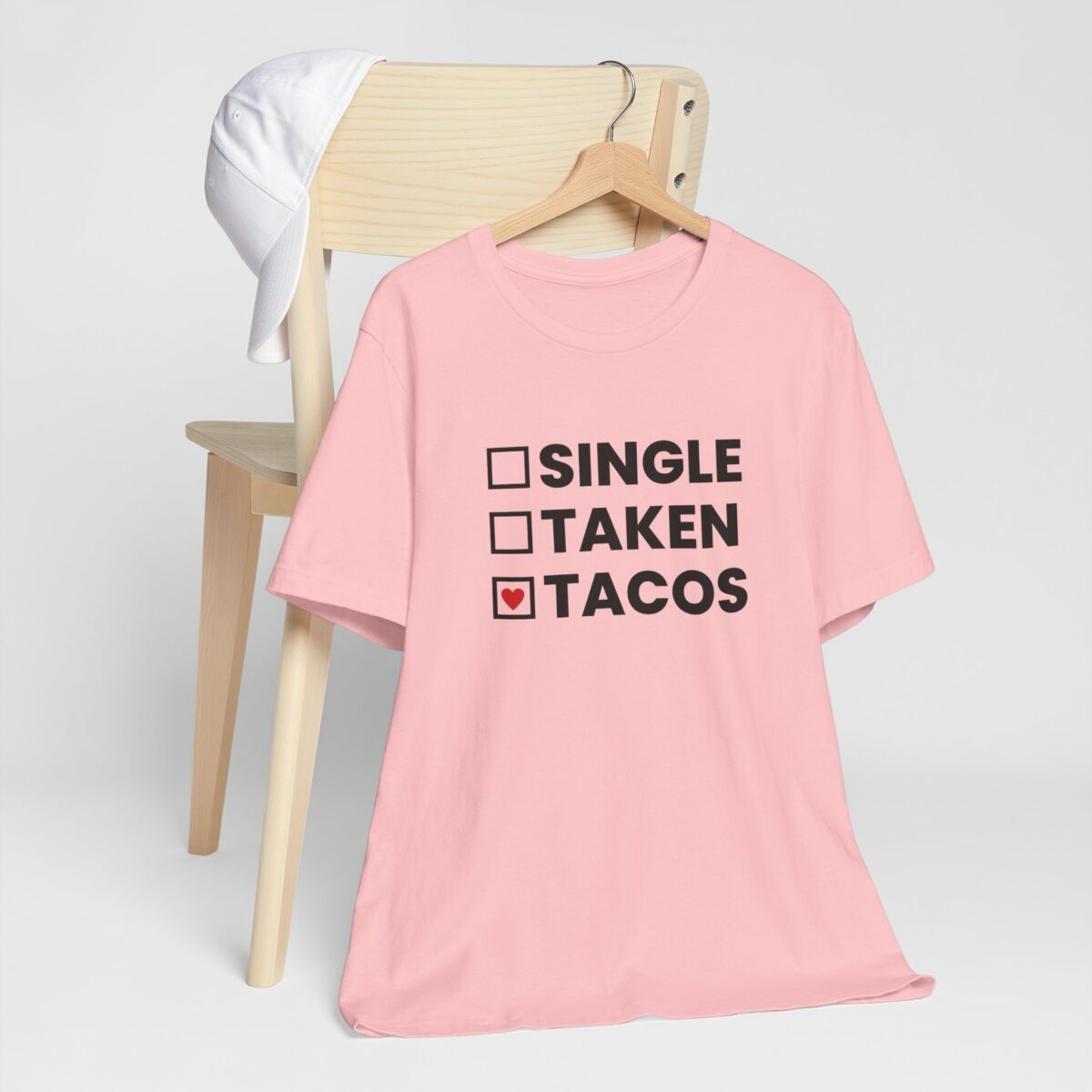 Funny Taco Love Valentines Shirt - Single Taken Tacos T-Shirt - Unisex Food Lover Tee - Gag Gift for Taco Lovers - Humorous Valentines Day Shirt - Image 8