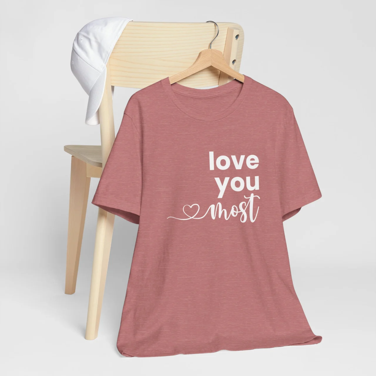 Love You Most T-Shirt - Romantic Gift for Her - Valentine’s Day Shirt for Couples - Perfect Couple Gift for Girlfriend or Wife - Image 4