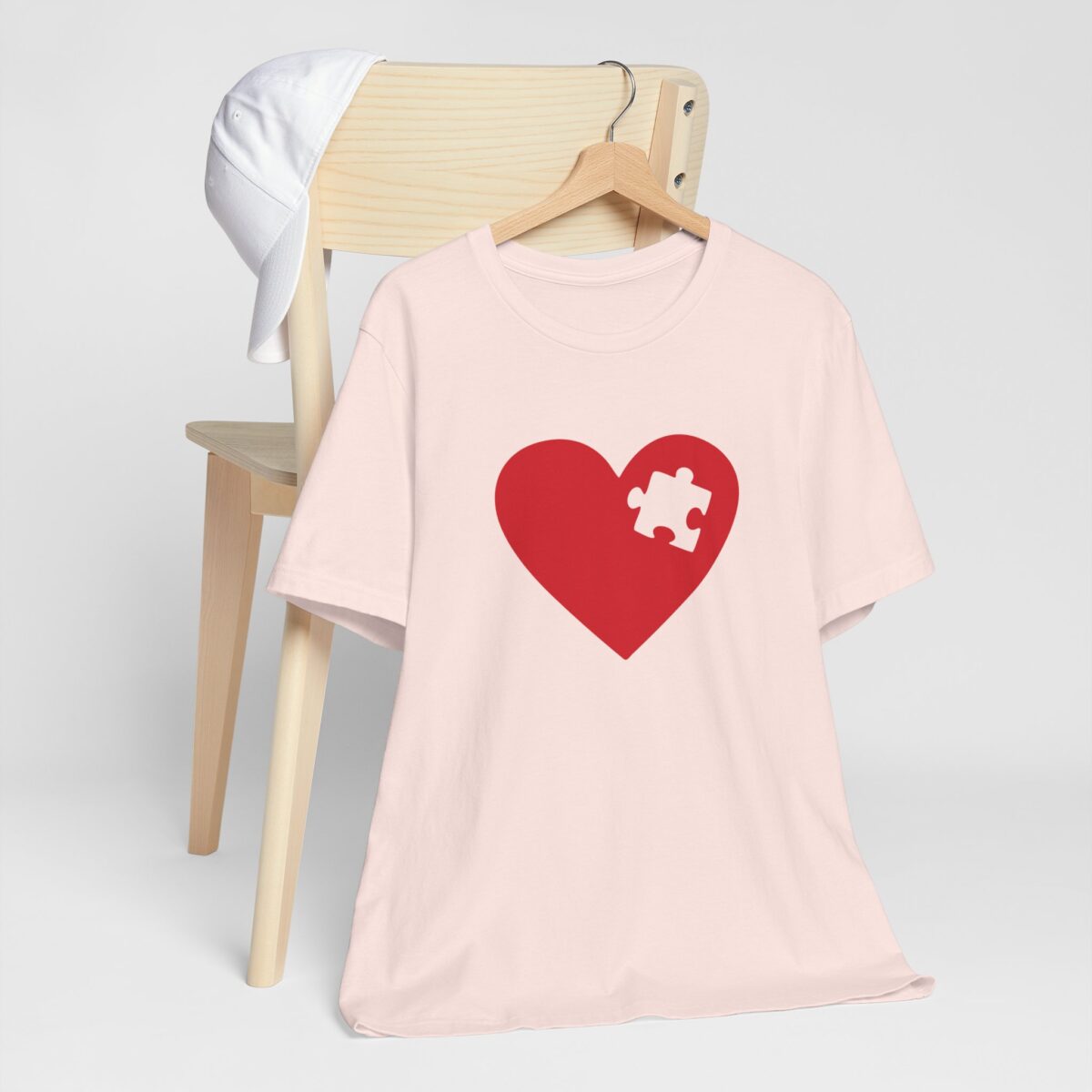 Missing Piece T-Shirt for Her - Heart Puzzle Matching Couple Shirt - Valentine’s Day Romantic Tee - Unisex Love Quote Gift for Couples - Image 2