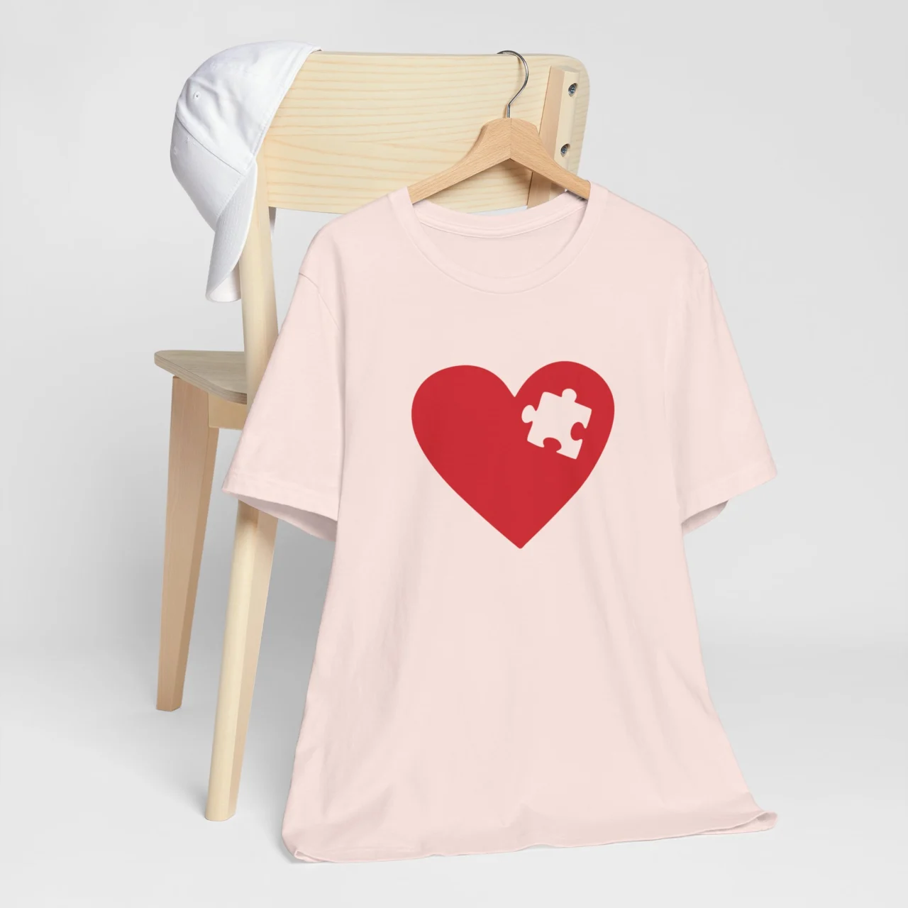 Missing Piece T-Shirt for Her - Heart Puzzle Matching Couple Shirt - Valentine’s Day Romantic Tee - Unisex Love Quote Gift for Couples - Image 2